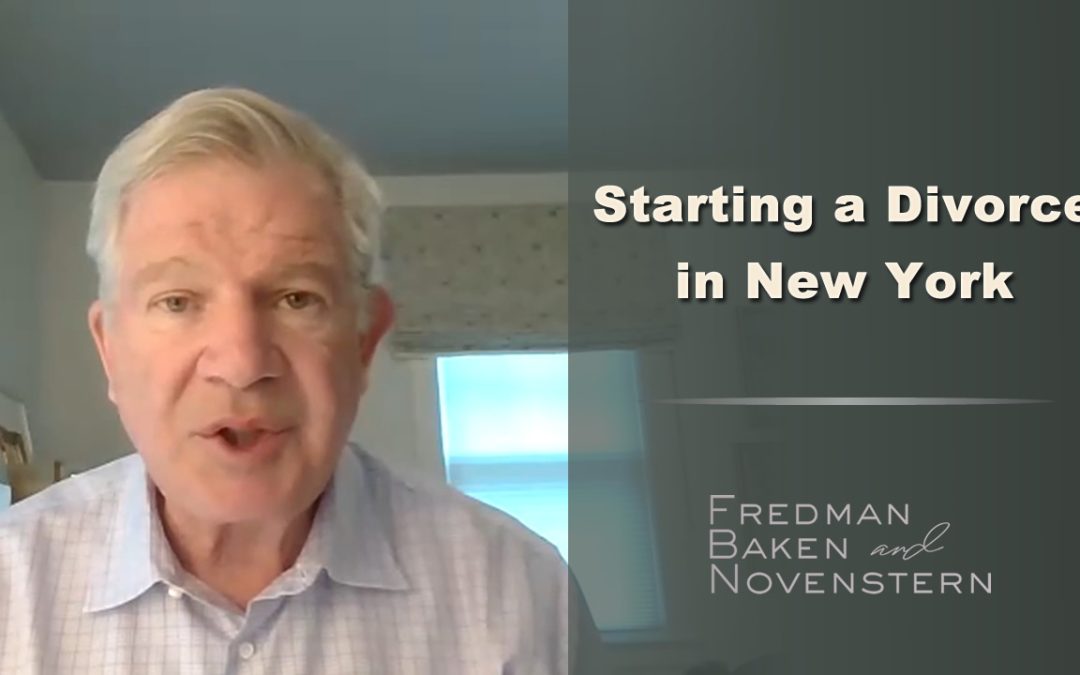 Starting a Divorce in New York