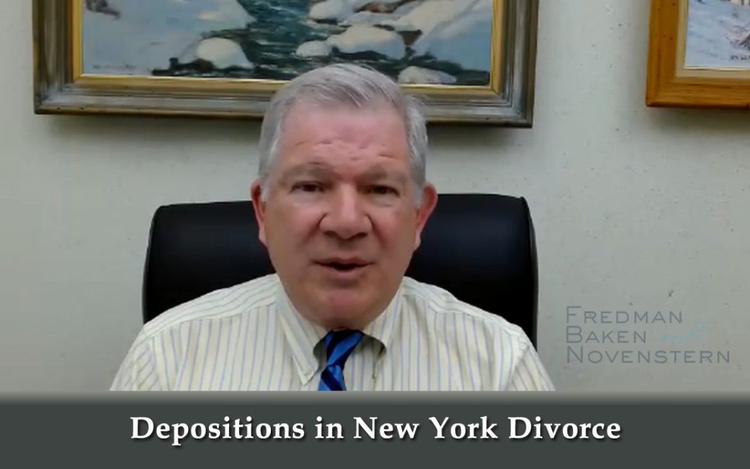Depositions in NY Divorce