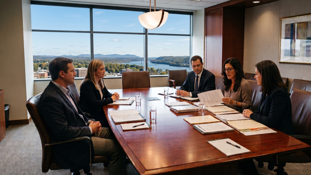 Collaborative divorce meeting in Poughkeepsie NY - illustration